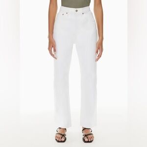 Denim Forum, The Joni High Rise Loose jeans in White